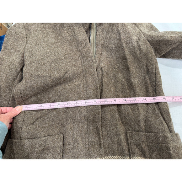 Cockpit USA Womens Wool Army Blanket Field Coat Jacket Sz S Zip M-2006 Pattern B - Picture 14 of 16